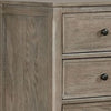 Armoire with 6 Storage Drawers and Turnip Feet Natural Brown BM241940