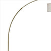 Floor Lamp with Arched Extendable Neck and Marble Base Antique Gold By Casagear Home BM241949