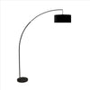 Astra Floor Lamp | Arched Neck | Marble Base | Black