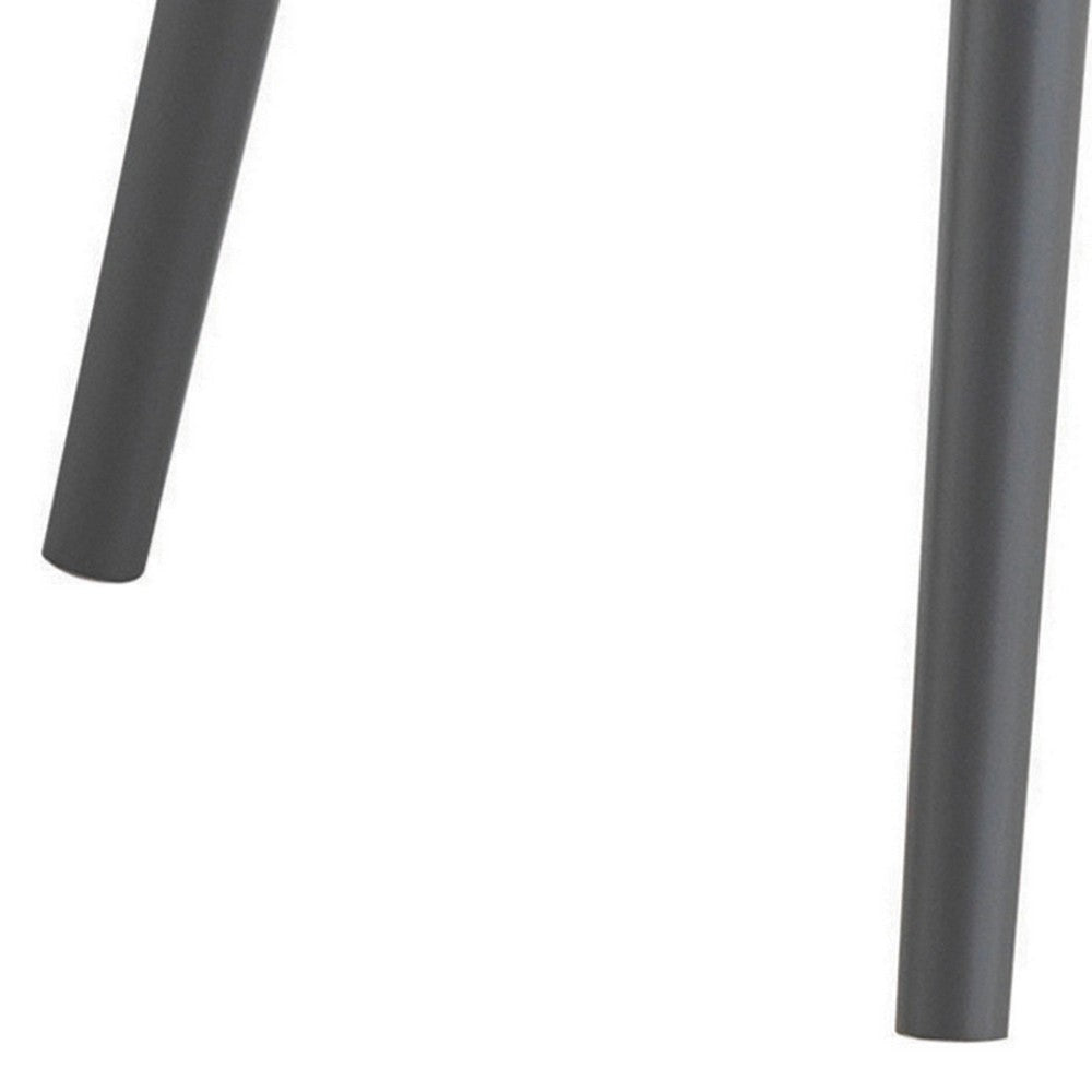 Wooden Writing Desk with 4 Open Compartments Gray BM242018