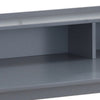 Wooden Writing Desk with 4 Open Compartments Gray BM242018