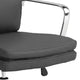 Padded Panel Back Office Chair with Horizontal Stitching Gray BM242032