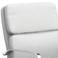 Leatherette Office Chair with Top Panel Padded Back, Gray By Casagear Home