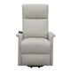 Power Lift Massage Chair with Wired Remote and Side Pockets Light Gray BM242053