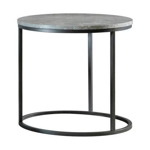 Soren End Table | Faux Marble Top | 22" | Gray