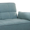 Tufted Stitching Fabric Sofa Bed with Splayed Legs Blue By Casagear Home BM242070