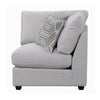 Kai Corner Seat | Cushioned | Tapered Legs | Gray