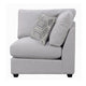 Kai Corner Seat | Cushioned | Tapered Legs | Gray