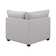 Corner with Cushioned Seating and Tapered Legs Gray By Casagear Home BM242076