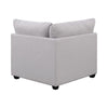 Kai Corner Seat | Cushioned | Tapered Legs | Gray