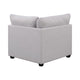 Kai Corner Seat | Cushioned | Tapered Legs | Gray