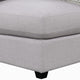 Kai Corner Seat | Cushioned | Tapered Legs | Gray