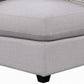 Corner with Cushioned Seating and Tapered Legs Gray By Casagear Home BM242076