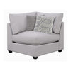 Kai Corner Seat | Cushioned | Tapered Legs | Gray