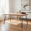 Arlo Dining Table | Live Edge | Metal Legs | Brown