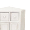 Wooden Corner Cabinet with 2 Drawers and 2 Doors White BM242185