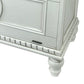 Accent Chest with Drop Down Storage and Carved Details White By Casagear Home BM242205