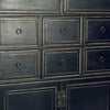 8 Drawer Chest with Metal Ring Pulls Antique Black By Casagear Home BM242224