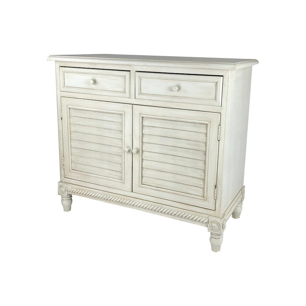 Reign Cabinet | 2 Door | Shutter Front | Round Knob | Black