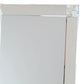 Rectangle Beveled Mirror with Mother of Pearl Accent, Silver By Casagear Home