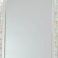 Beveled Mirror with Mother of Pearl Strip Accent, Silver By Casagear Home