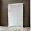 Mira Mirror | Beveled | Pearl Strip Accent | 30 x 24 | Silver