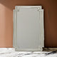 Mira Accent Mirror | Intersected Frame | 30 x 24 | Silver