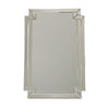 Accent Mirror with Intersected Beveled Frame, Silver By Casagear Home