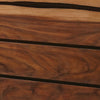 Arlo Tall Dresser Chest | 4 Drawer | Live Edge | Brown