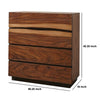 Arlo Tall Dresser Chest | 4 Drawer | Live Edge | Brown