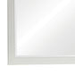 Wooden Mirror with Molded Trim Details White By Casagear Home BM242611