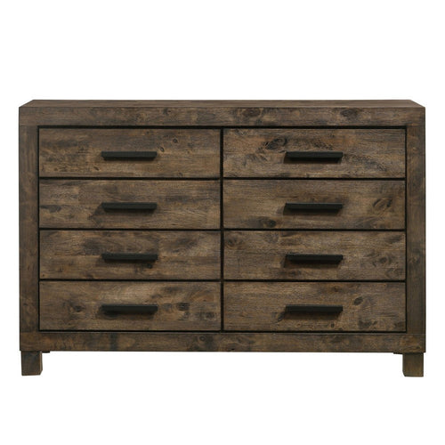 Axel Dresser | 8 Drawer | Wood Grain | Brown