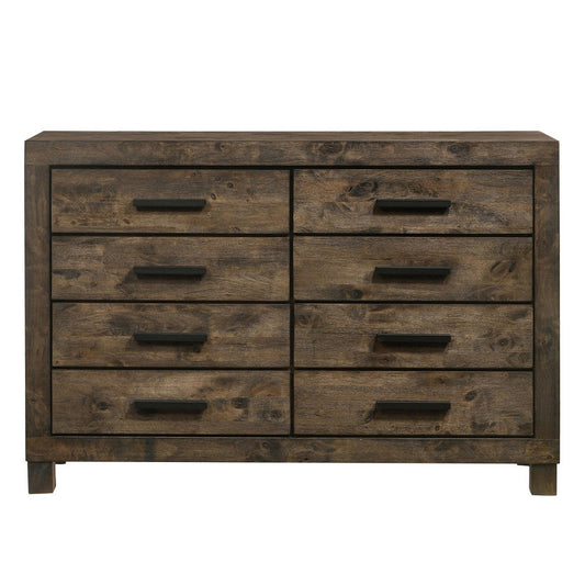 Axel Dresser | 8 Drawer | Wood Grain | Brown