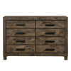 Axel Dresser | 8 Drawer | Wood Grain | Brown