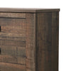 Wooden Dresser with 6 Drawers and Saw Hewn Texture Brown By Casagear Home BM242630