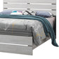 Queen Bed with Panel Headboard and Footboard White By Casagear Home BM242650