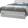 Queen Bed with Panel Headboard and Footboard, White
