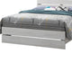 Queen Bed with Panel Headboard and Footboard, White