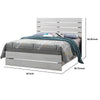 Queen Bed with Panel Headboard and Footboard, White