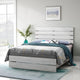 Orin King Size Bed | Panel Headboard | White