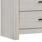 Dresser with 6 Drawers and Metal Bar Pulls White By Casagear Home BM242653