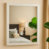 Mira Mirror | Wood Frame | Grain Details | White