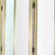 Full Size Dressing Screen with 3 Panel Resin Frame and Mirror Inserts Gold By Casagear Home BM242684