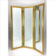 Liora Dressing Screen | 3 Panel Mirror Inserts | Full Size | Gold
