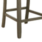 Counter Height Stool with Button Tufted Rolled Back Set of 2 Beige By Casagear Home BM242710