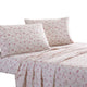 Veria 4 Piece Cal King Sheet Set | Floral Print | Pink