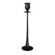 Candle Holder with Sleek Pedestal Support Large Black BM242903