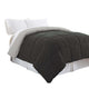 Veria Comforter | Microfiber | Queen | Block Stitch | Gray