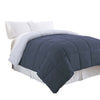 Veria Comforter | Microfiber | King | Block Stitch | Blue