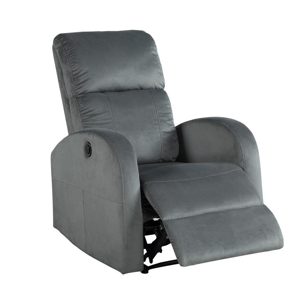Nico Recliner | Power Motion | Fabric Wrapped | Gray